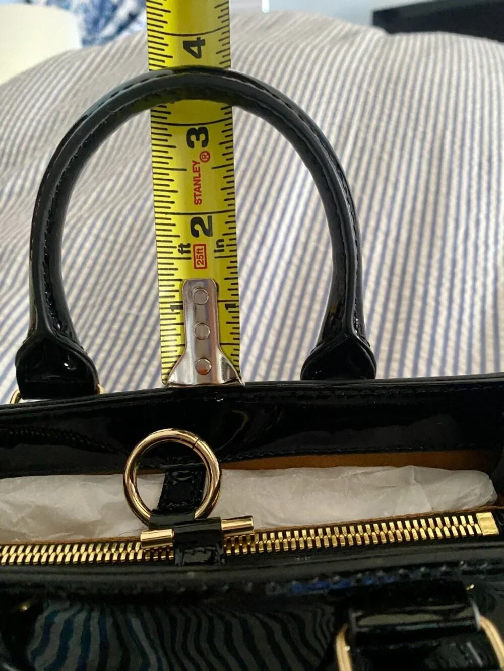 J. Crew Vienna Lady Bag in patent leather (black)